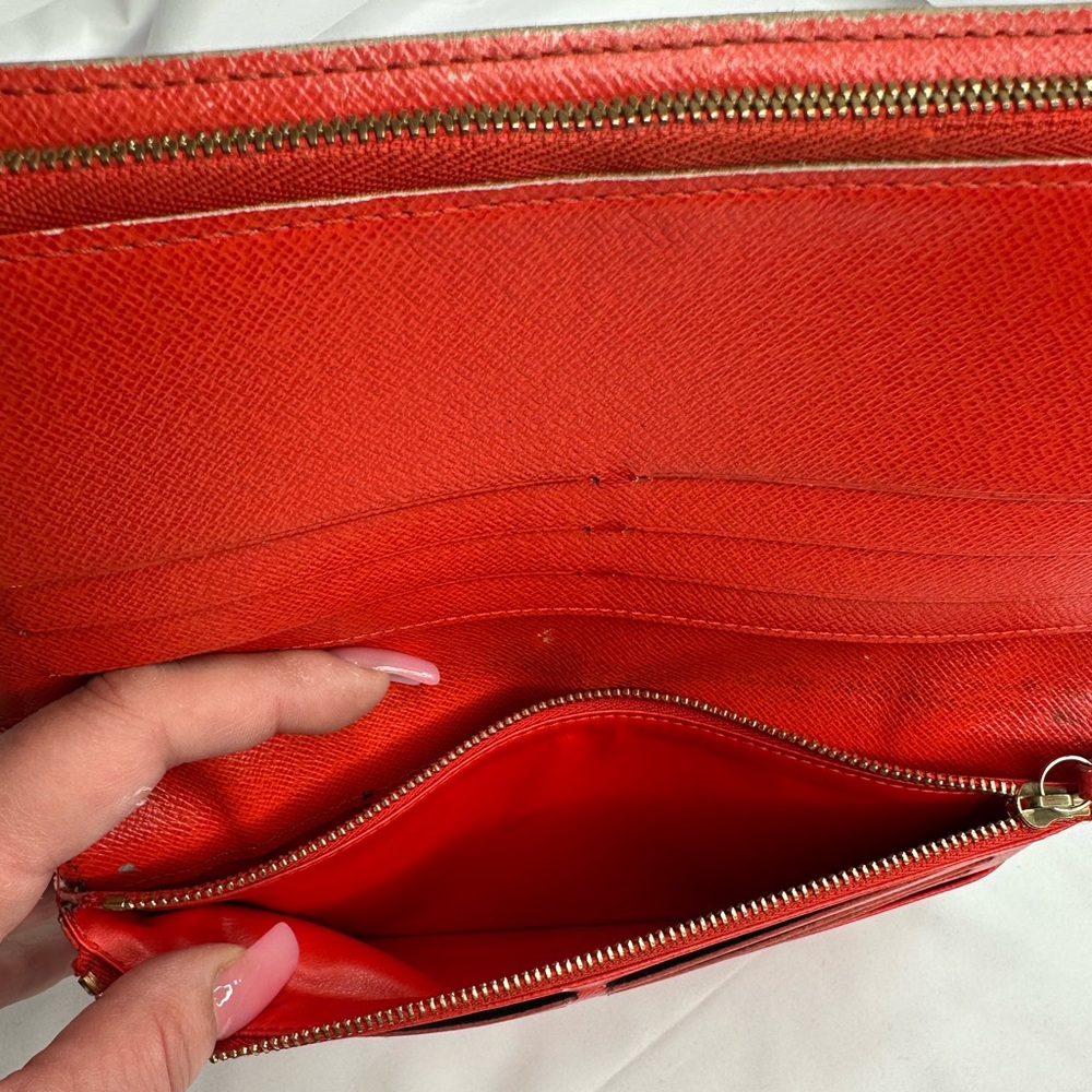 LOUIS VUITTON Monogram Red Orange Insolite Wallet GA2089 - Picture 7 of 13